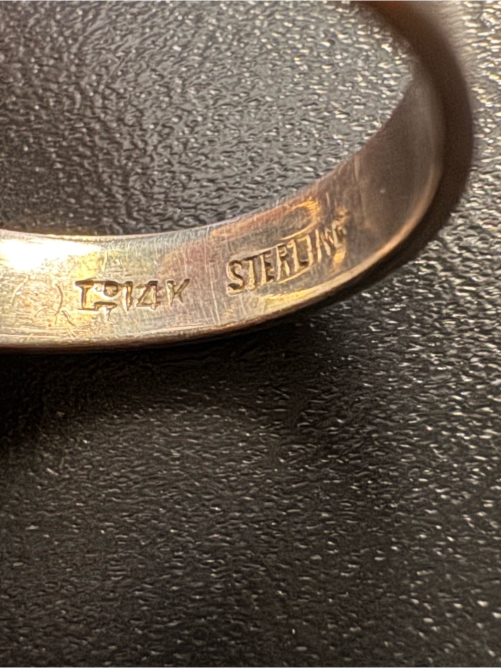 Artisan Sterling Silver & 14K Gold Kinetic Statement Ring – 8.58g - Picture 2 of 10